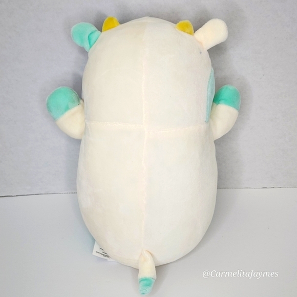 BELANA 🐮 O.G 2021 Blue & Cream Cow HugMee w Fur Belly Original Squishmallow NWT - Picture 5 of 9